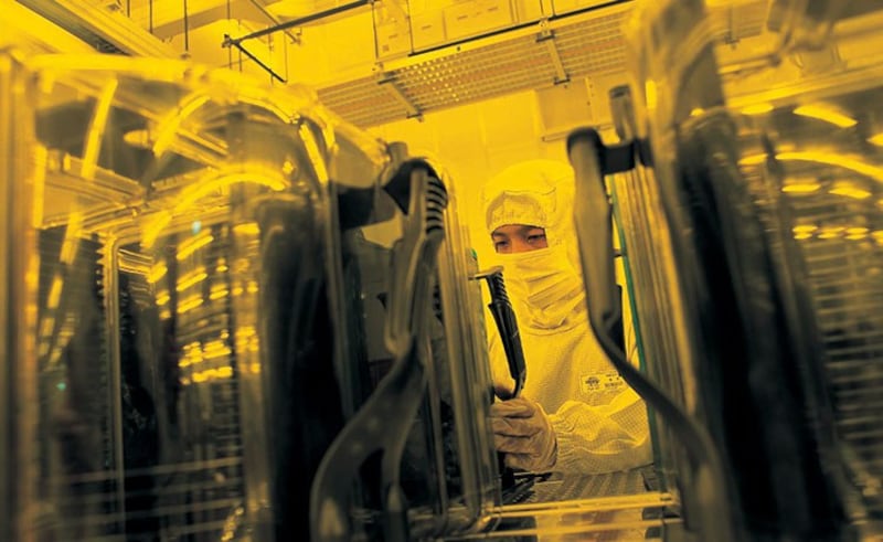 台湾积体电路公司晶圆厂内部。(台积电提供)