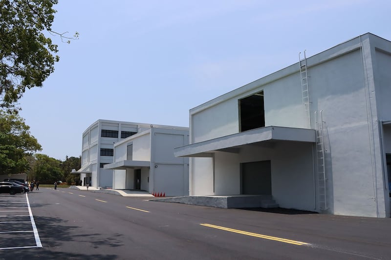 台湾晋升苗栗太空园区厂房。(苗栗县政府脸书)